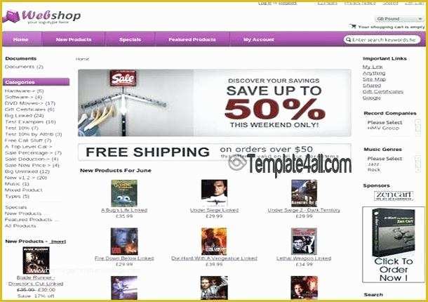 Joomla Shopping Cart Template Free Download Of Violet Zen Cart theme Free Download Webshop Template