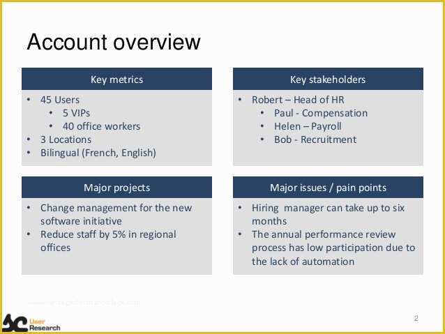 Key Account Plan Template Free Download Of It Account Plan Example