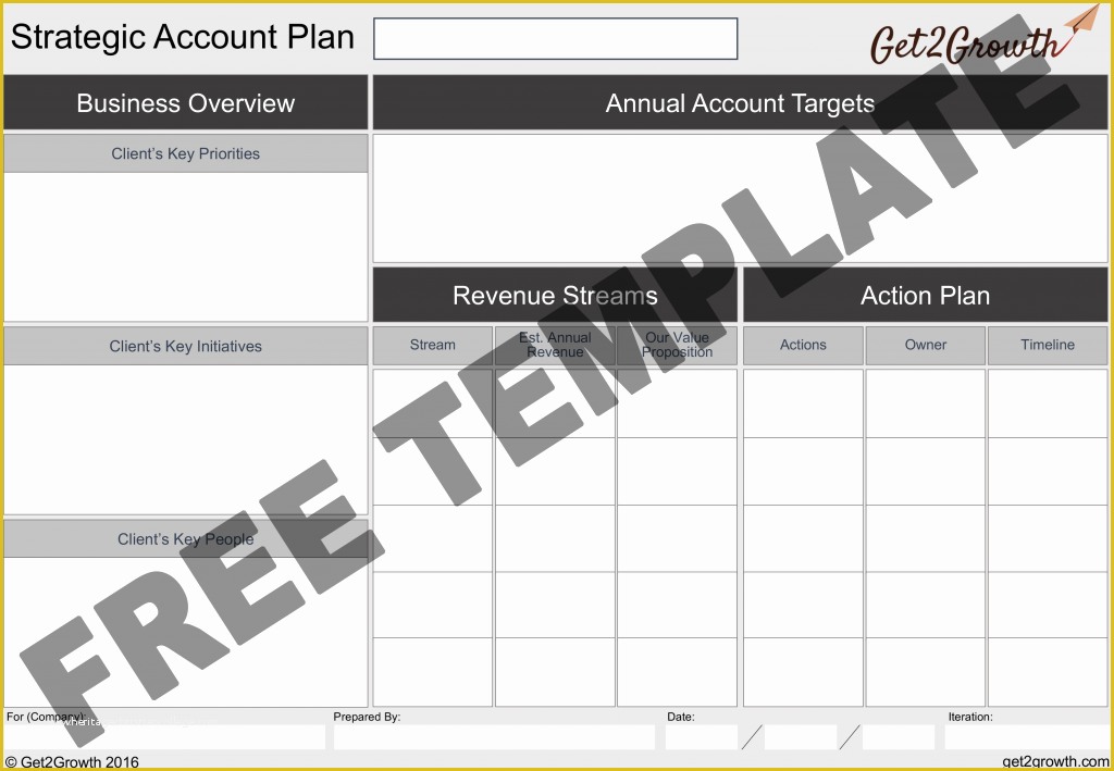 Key Account Plan Template Free Download Of Key Account Plan Template Strategic Account Plan Template