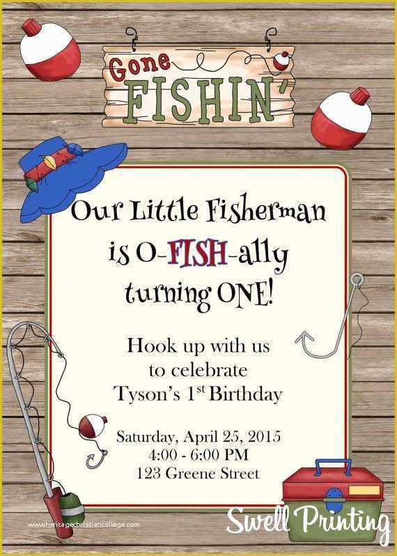 Lake Party Invitation Templates Free Of 252 Best Fishing Birthday Party Ideas Recipes and Crafts