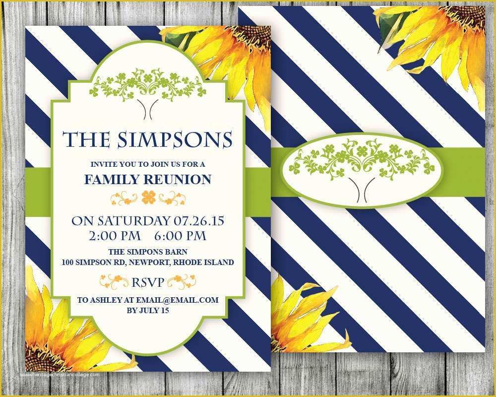 Lake Party Invitation Templates Free Of Family Reunion Invitation Farm Backyard Party Lake