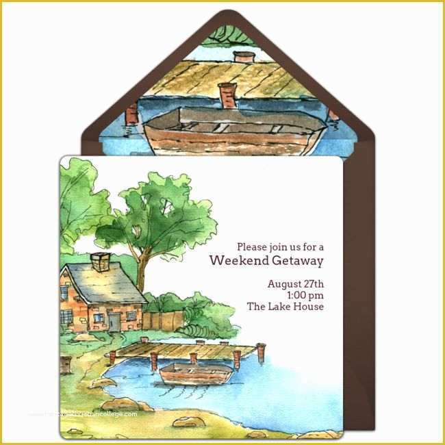  Lake Party Invitation Templates Free Of Free Lake House Invitations 