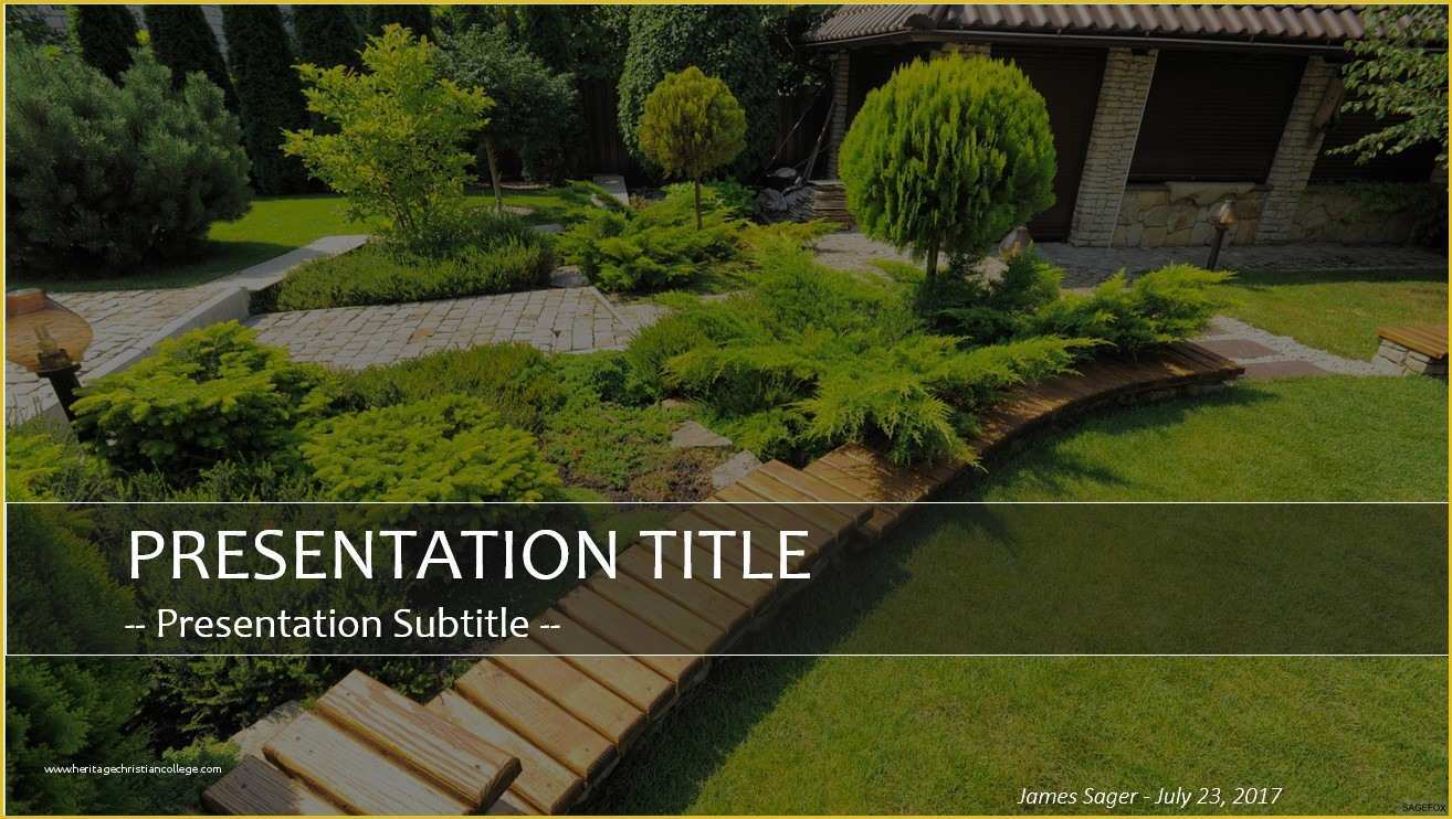 Landscape Templates Free Of Free Landscape Design Powerpoint