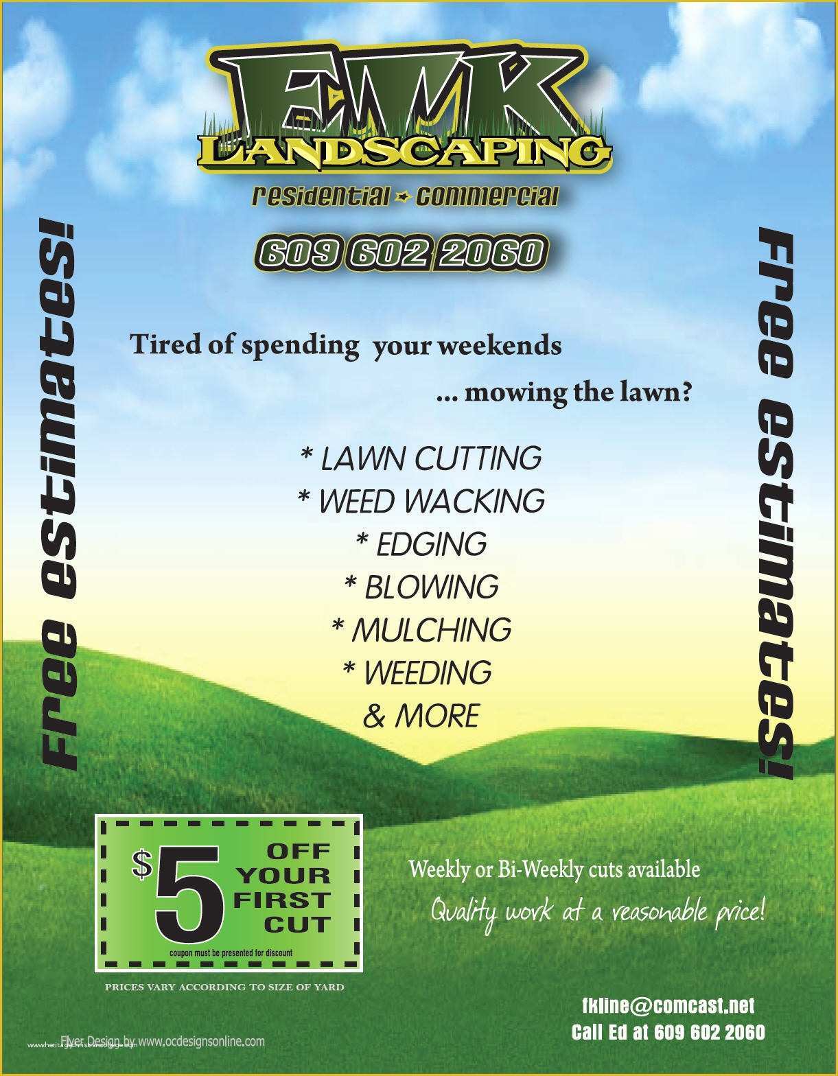 Landscape Templates Free Of Free Landscaping Flyer Templates