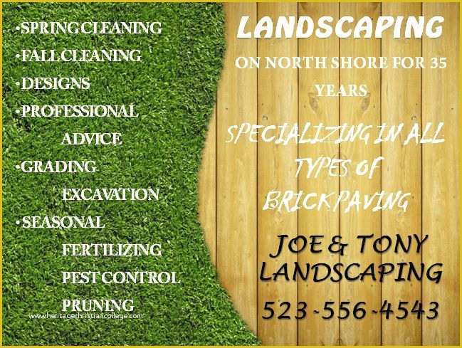 Landscape Templates Free Of Free Landscaping Flyer Templates to Power Lawn Care