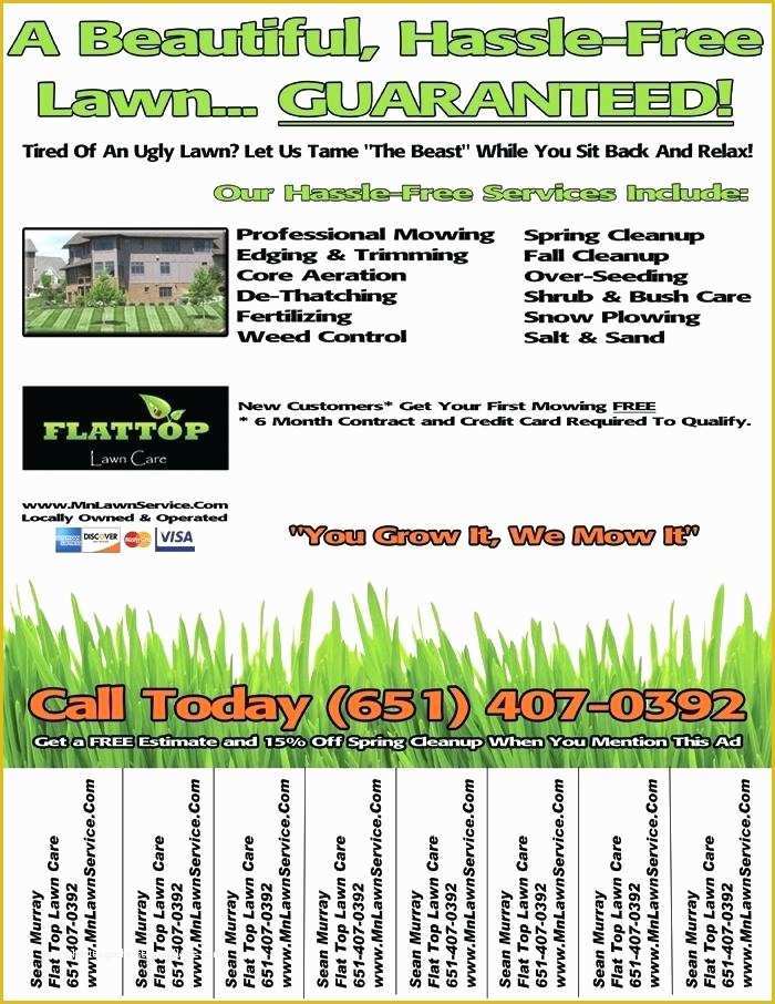 Landscape Templates Free Of Residential Landscaping Flyer Template Free Lawn Care