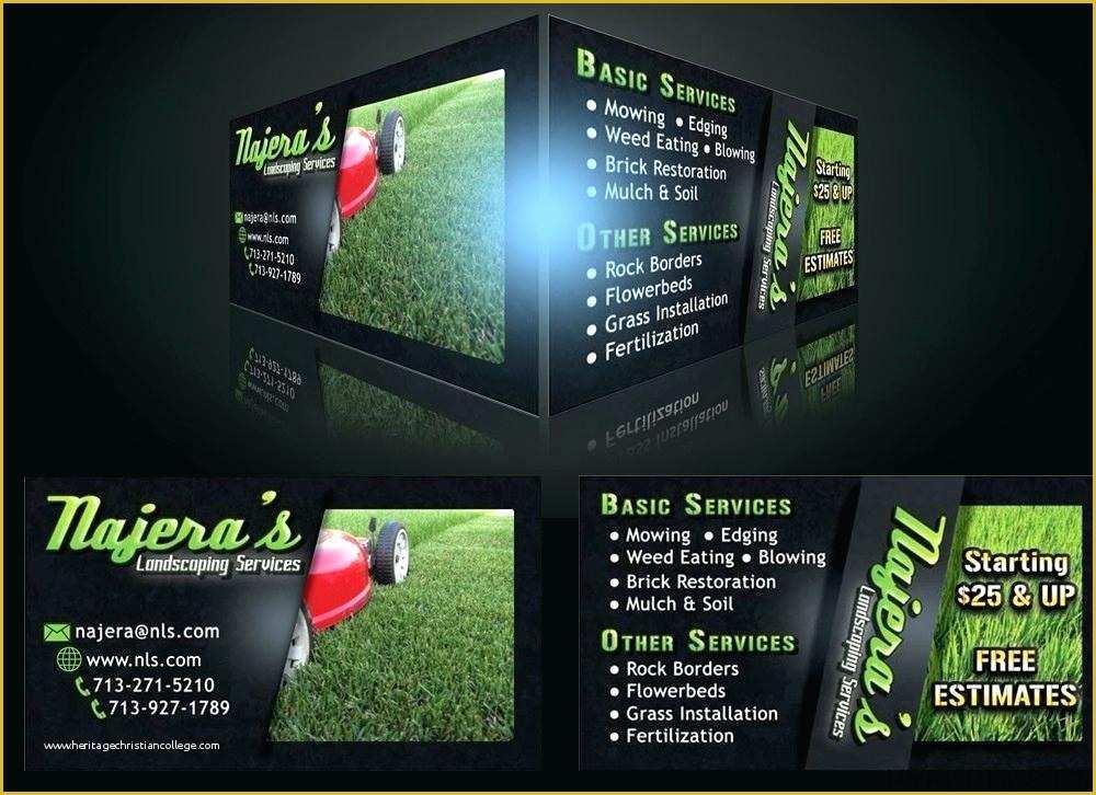 Lawn Care Business Card Templates Free Downloads Of Lawn Care Business Card Template Templates Free Best