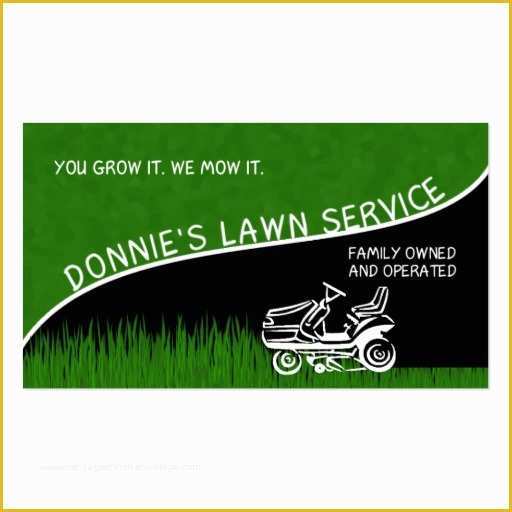 Lawn Care Business Card Templates Free Of Donnie S Lawn Service Double Sided Standard Business Cards