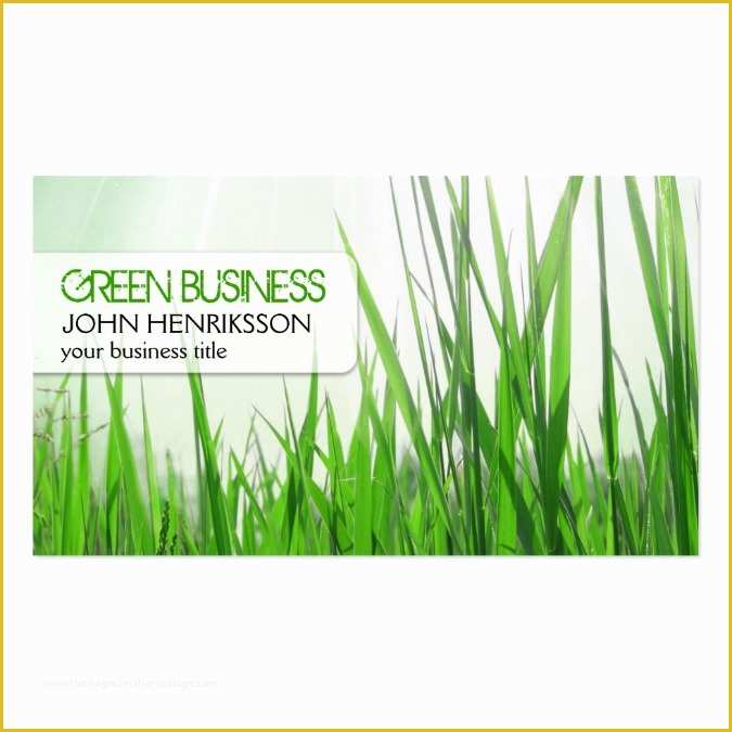 Lawn Care Business Card Templates Free Of Eco Friendly Lawn Care Business Card