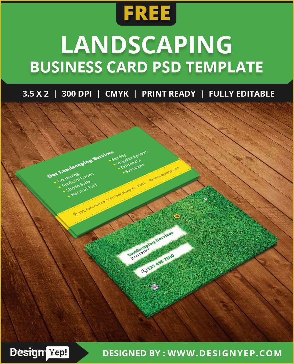 Lawn Care Business Card Templates Free Of Free Landscaping Business Card Template Psd On Behance