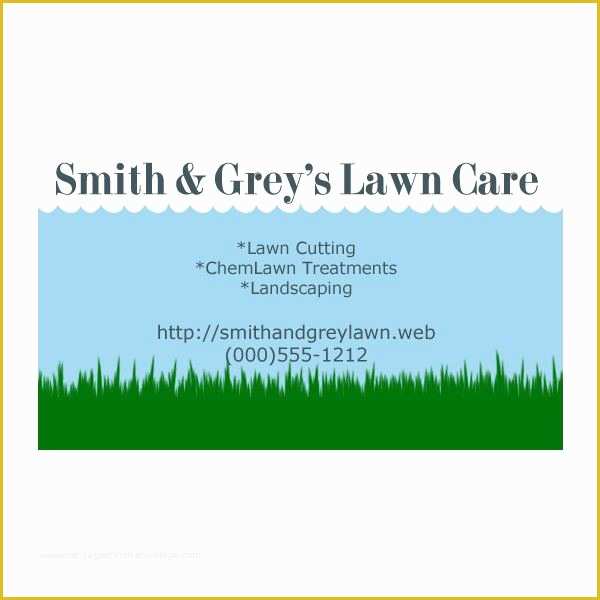 Lawn Care Business Card Templates Free Of Lawn Care Business Cards Five Customizable Templates