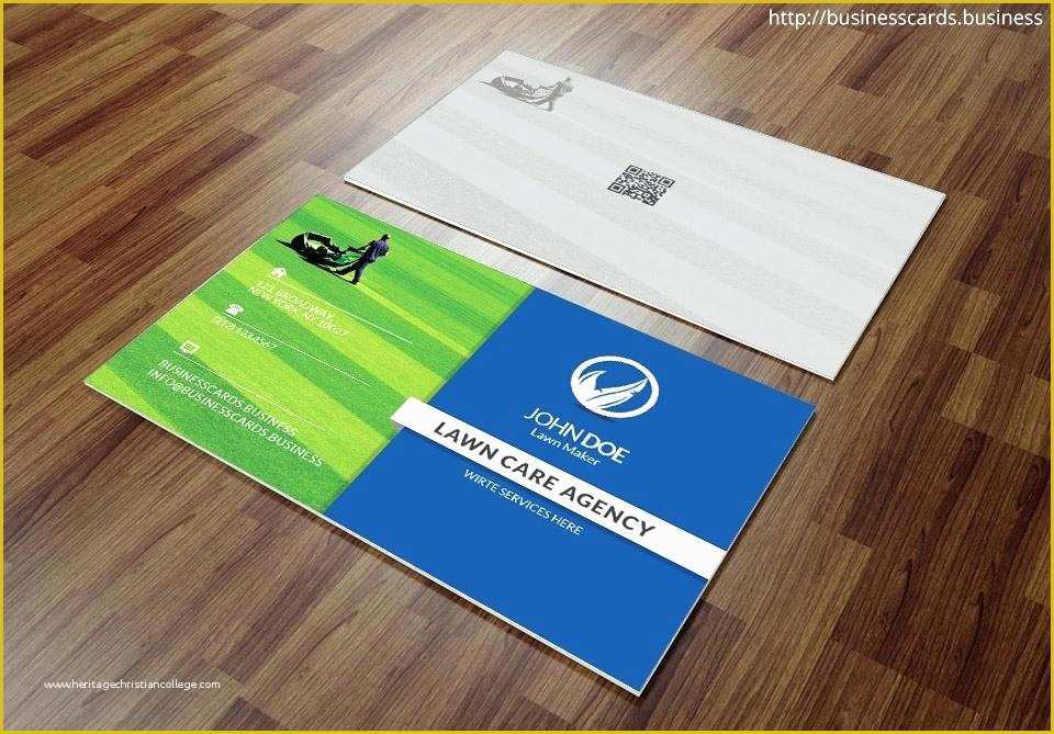 Lawn Care Business Card Templates Free Of Lawn Maintenance Business Cards Landscaping Care Mower