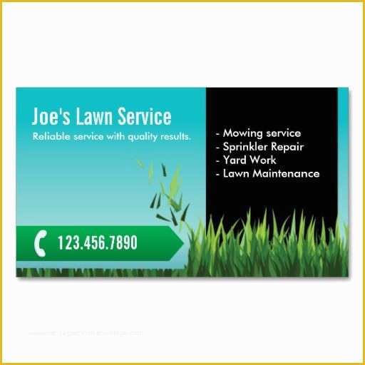 Lawn Care Business Card Templates Free Of Professional Mowing Lawn Care Business Card