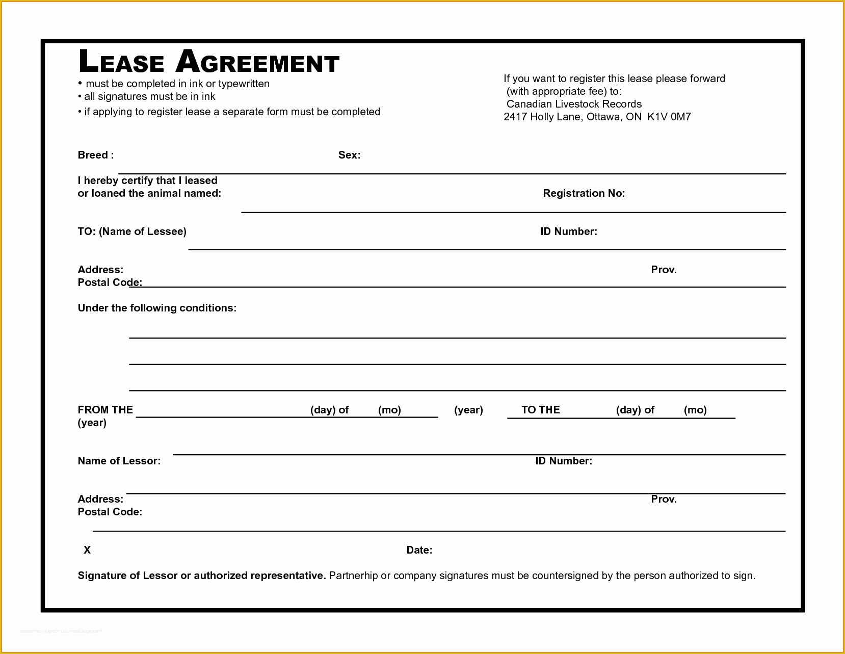 Lease Agreement Template Free Of Blank Lease Agreement Agreement Trakore Document Templates