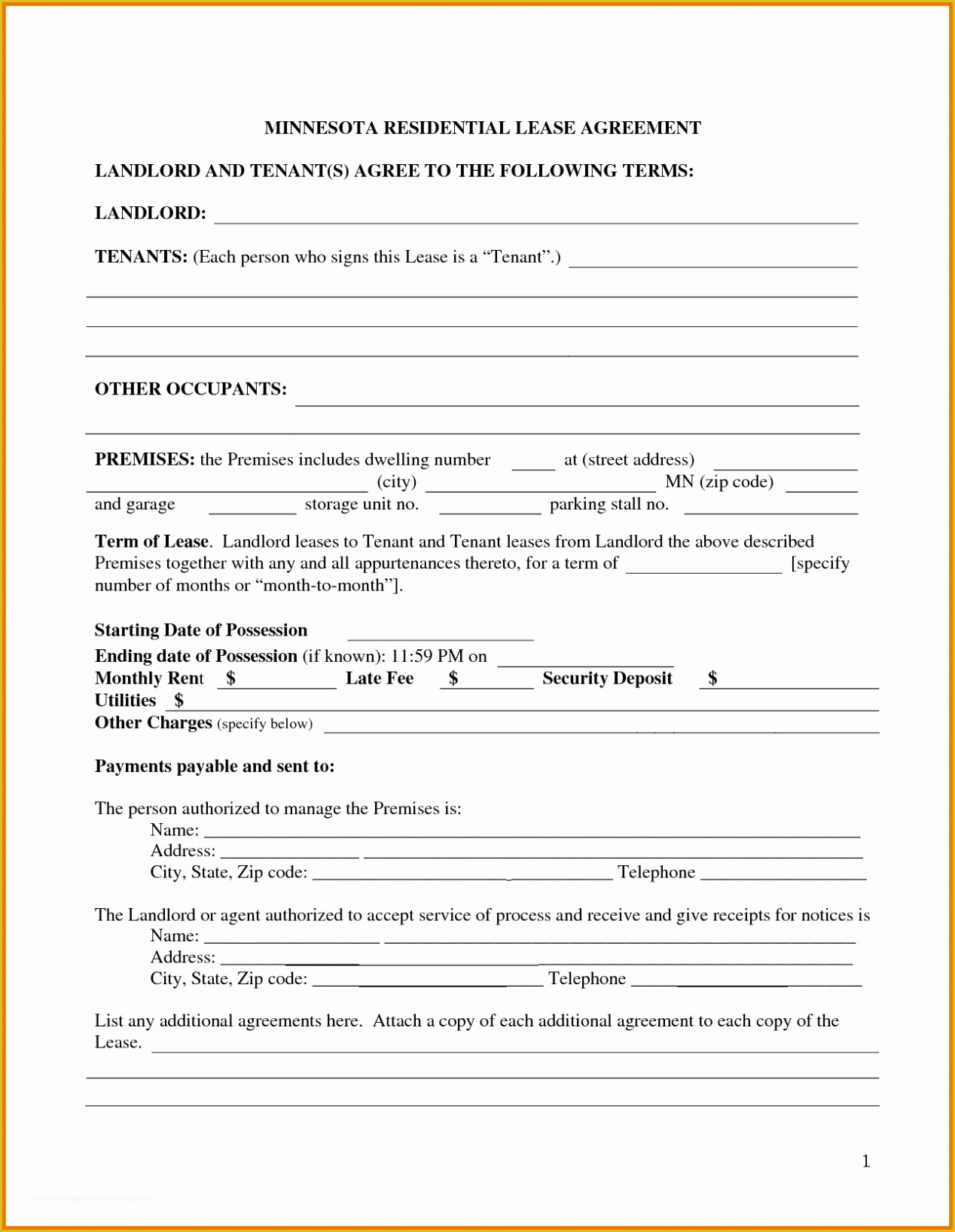 Lease Agreement Template Free Of Free Room House Basic Rental Agreement Template