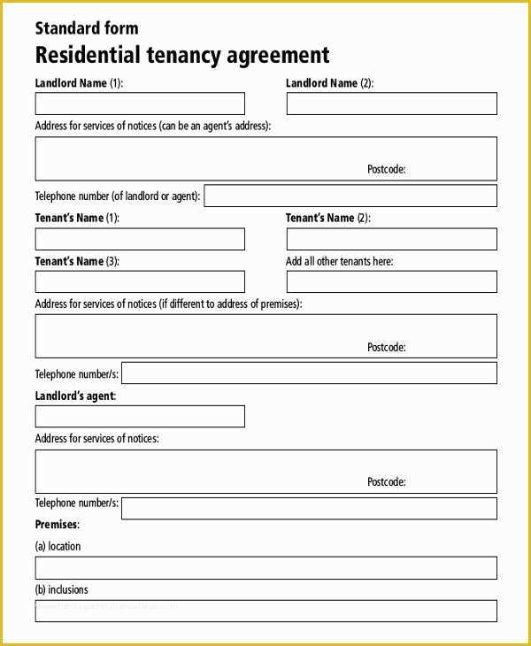 Lease Agreement Template Free Of Residential Rental Agreement – 15 Free Word Pdf