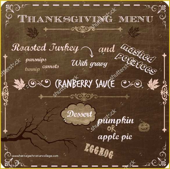 Left Side Menu Website Templates Free Download Of 23 Thanksgiving Menu Templates Free Sample Example