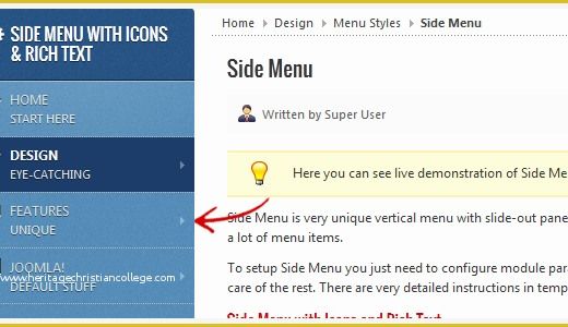 Left Side Menu Website Templates Free Download Of Menu Styles