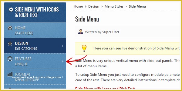 Left Side Menu Website Templates Free Download Of Menu Styles