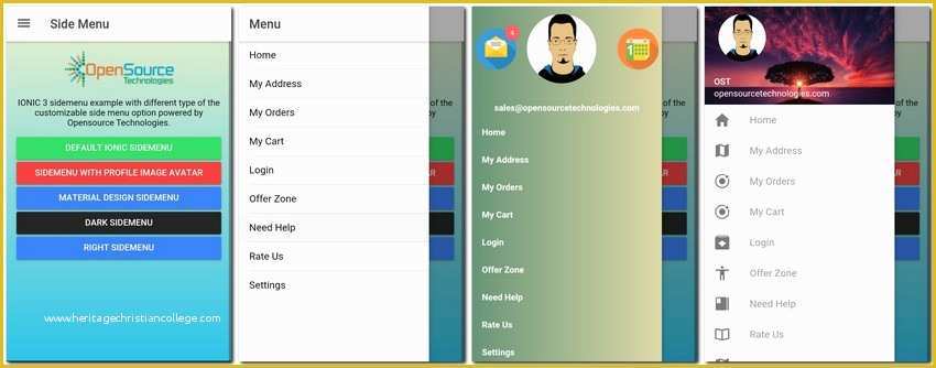Left Side Menu Website Templates Free Download Of top 11 Free Ionic 3 Templates