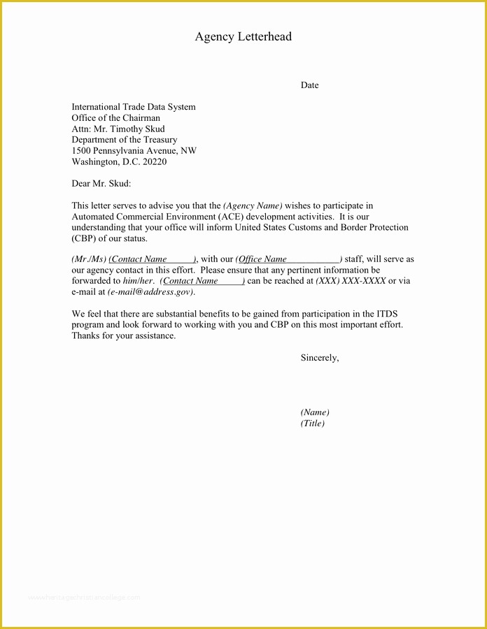 Letter Of Interest Template Free Of Agency Letter Of Interest Template In Word and Pdf formats