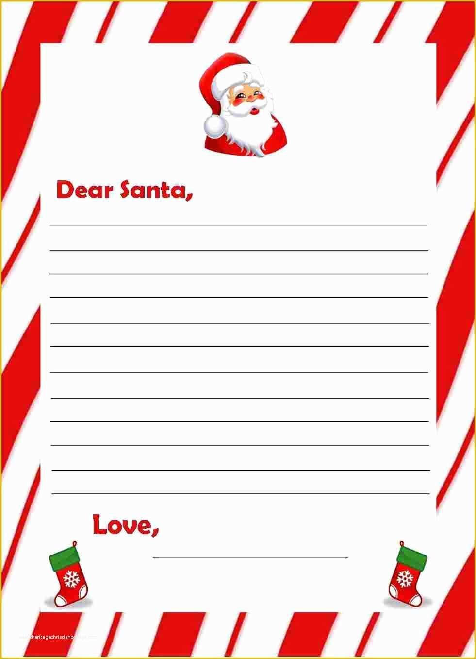 Letter to Santa Template Free Printable Of 6 Santa Letter Template Bud Template Letter