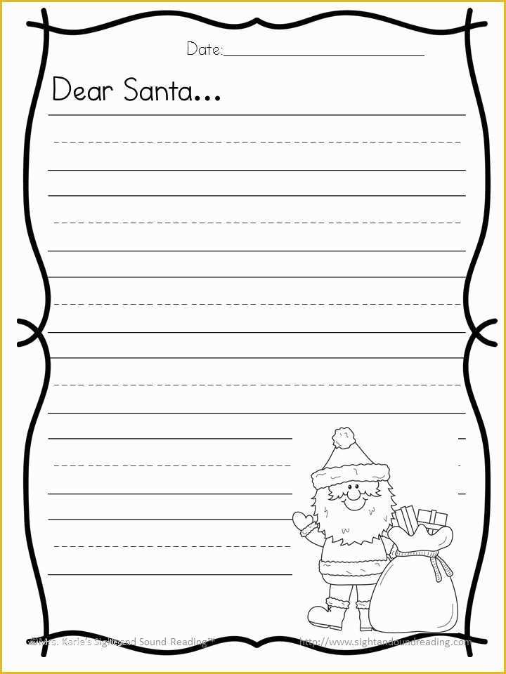 Letter to Santa Template Free Printable Of Letter to Santa Template Beautiful Template Design Ideas