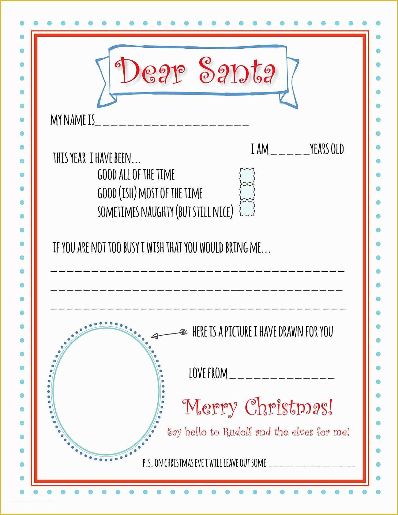 Letter to Santa Template Free Printable Of Santa Letter Printable Template Bunny Peculiar