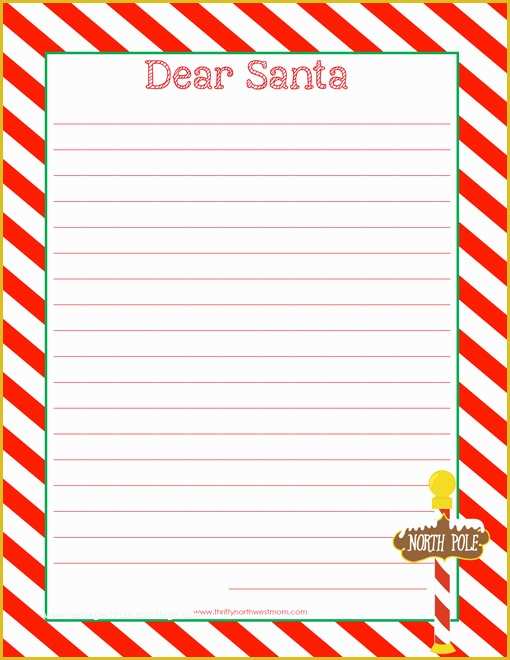 Letter to Santa Template Free Printable Of Santa Letter Template Free Printable Letter to Santa