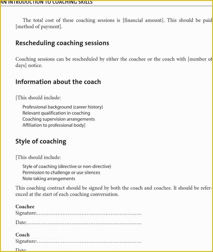 Life Coaching Contract Template Free Of Download Life Coaching Contract Template for Free