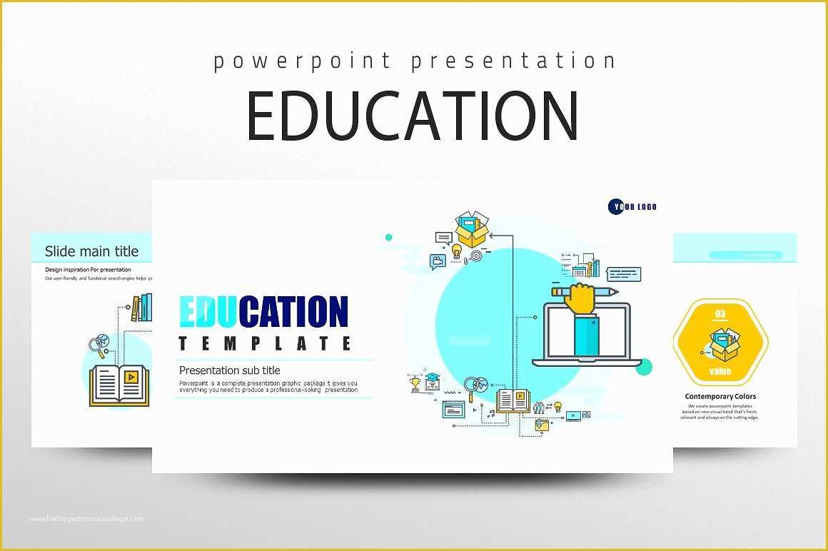 Lightroom Slideshow Templates Free Download Of Education Icon Ppt Template Powerpoint Templates