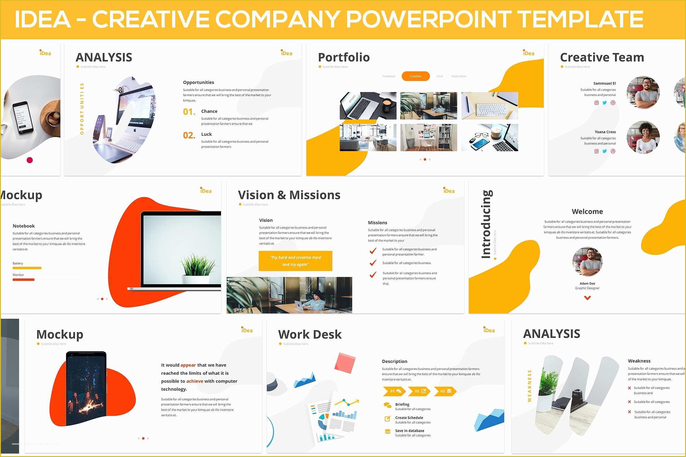 Lightroom Slideshow Templates Free Download Of Idea Creative Pany Powerpoint Powerpoint Templates