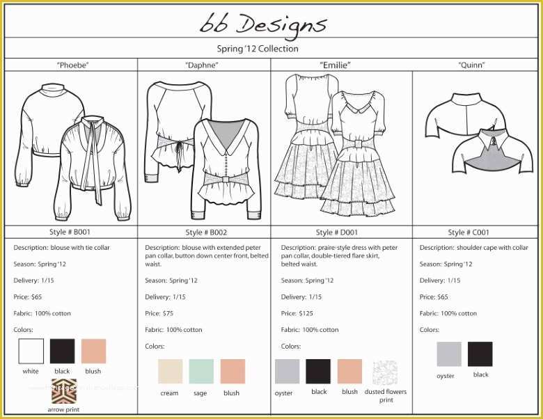 Line Sheet Template Free Of Line Sheet Template