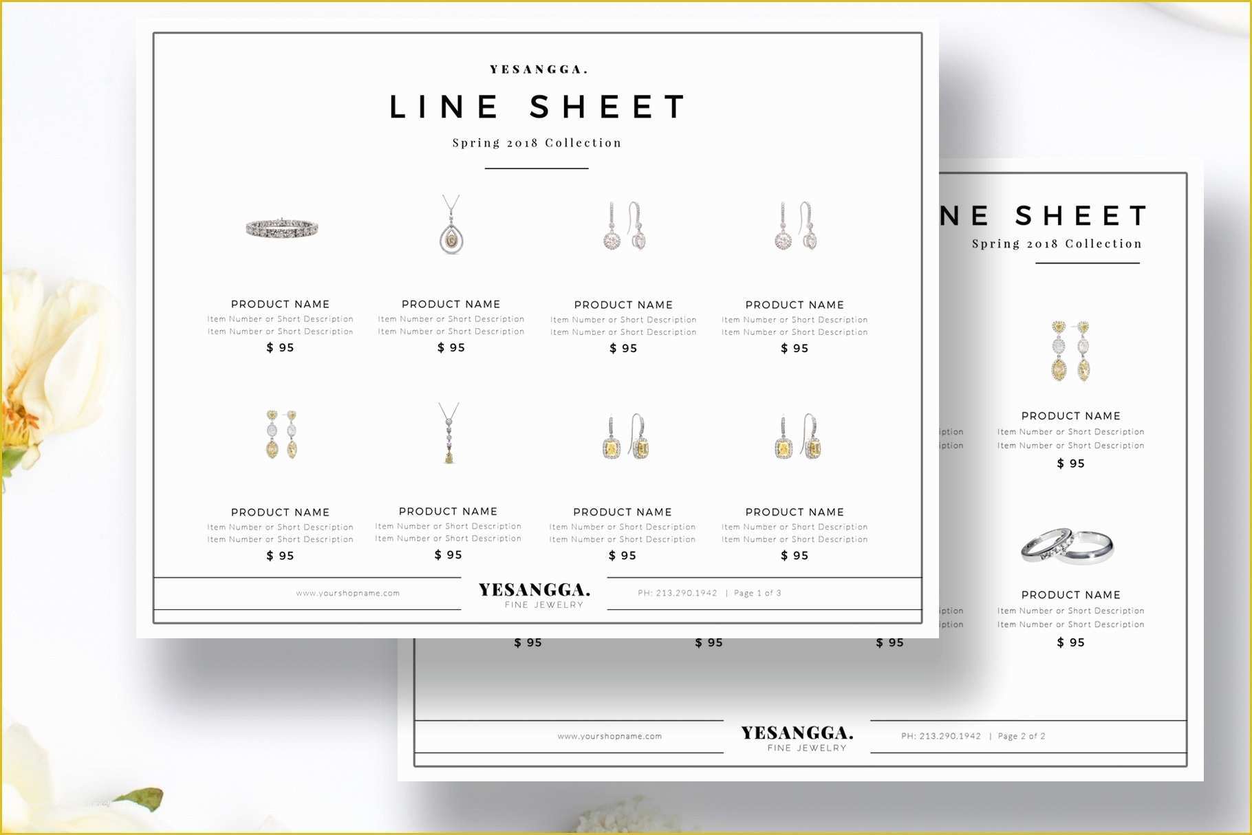 Line Sheet Template Free Of Minimalist Line Sheet Template Flyer Templates