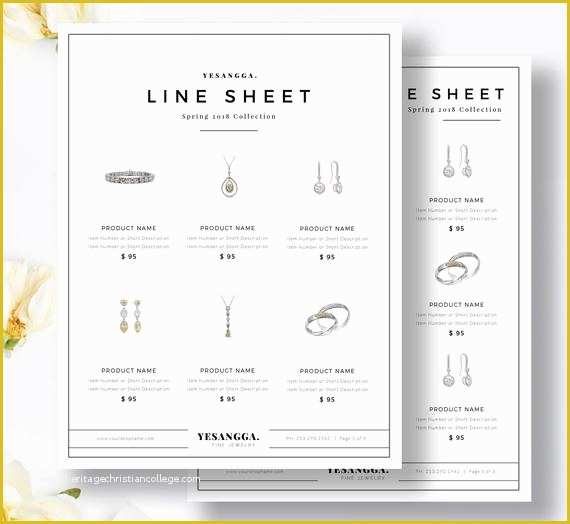 Line Sheet Template Free Of Minimalist Line Sheet Template wholesale Catalog 4 Layouts