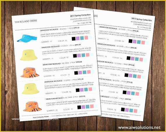 Line Sheet Template Free Of wholesale Line Sheet Template with Colour Options Line Sheet