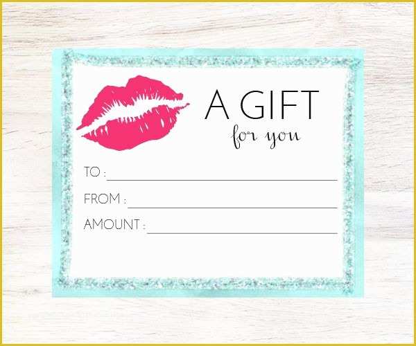 Lipsense Gift Certificate Template Free Of Editable Lipsense Gift Certificate Lipsense