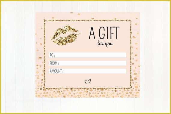 Lipsense Gift Certificate Template Free Of Editable Lipsense Gift Certificate Lipsense Senegence Gift