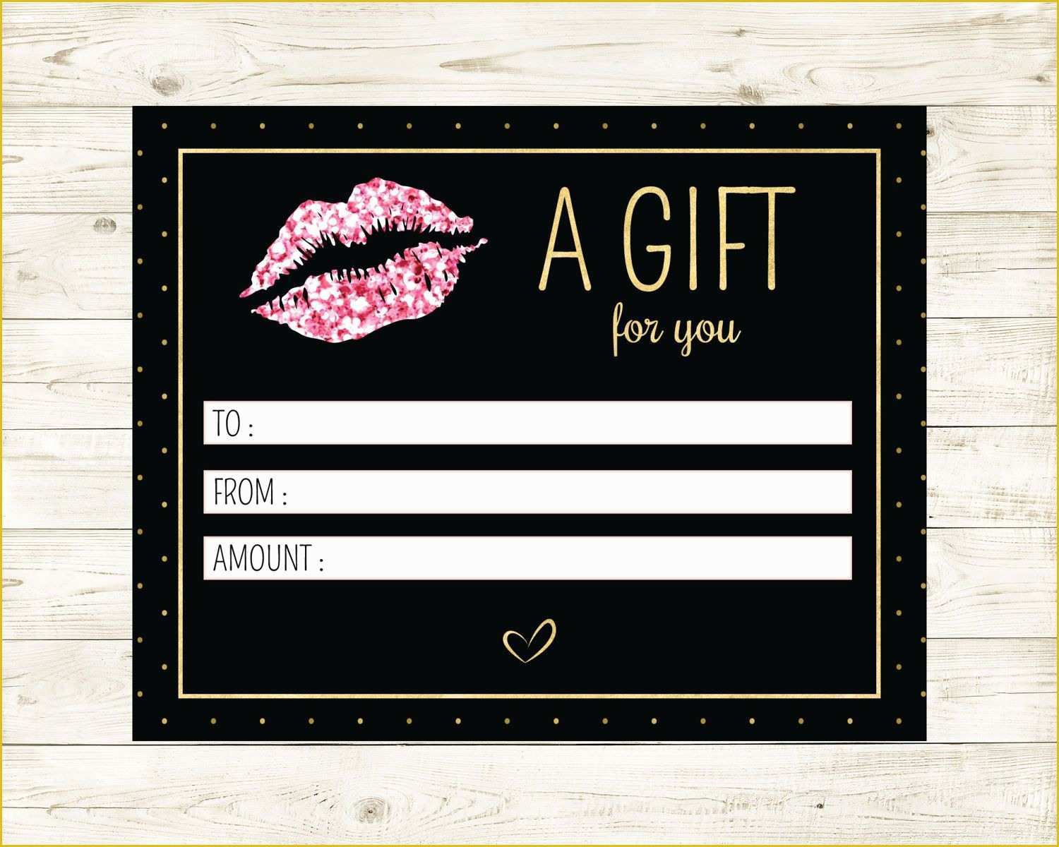 Lipsense Gift Certificate Template Free Of Editable Lipsense Gift Certificate Lipsense Senegence