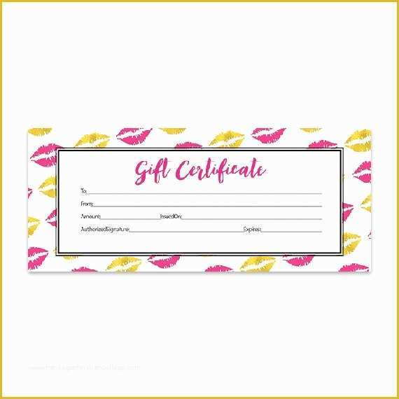 Lipsense Gift Certificate Template Free Of Gold Lips Lips Hot Pink Lipsense Pink Lips Blank