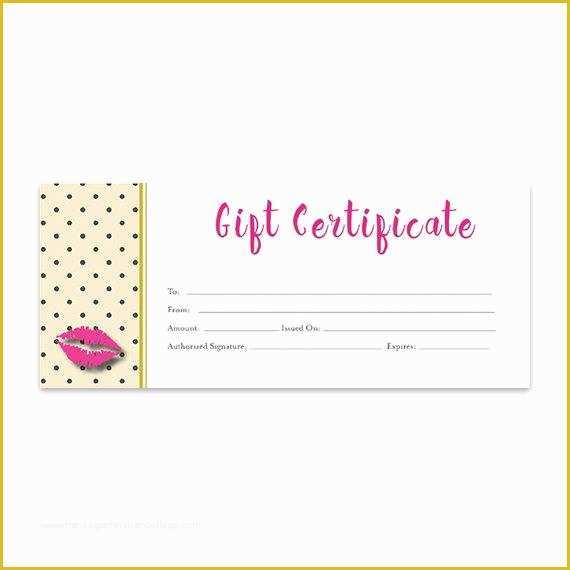 Lipsense Gift Certificate Template Free Of Lips Lipsense Pink Lips Blank Gift Certificate Download