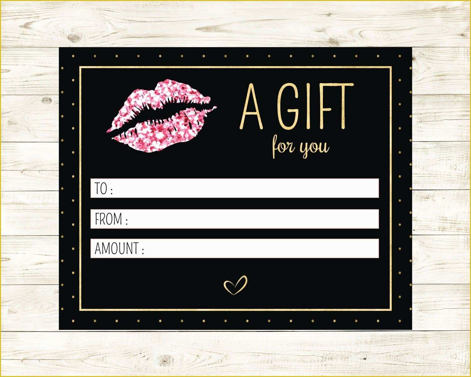 Lipsense Gift Certificate Template Free Of Lipsense Gift Certificate Template Free