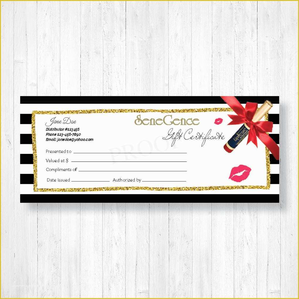 Lipsense Gift Certificate Template Free Of Lipsense Gift Certificates – Pdq Lip Prints