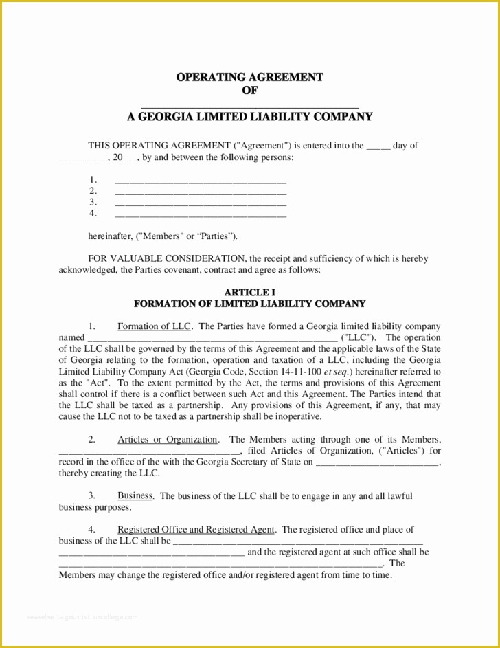 Llc Operating Agreement Template Free Of Sample Llc Operating Agreement Free Download