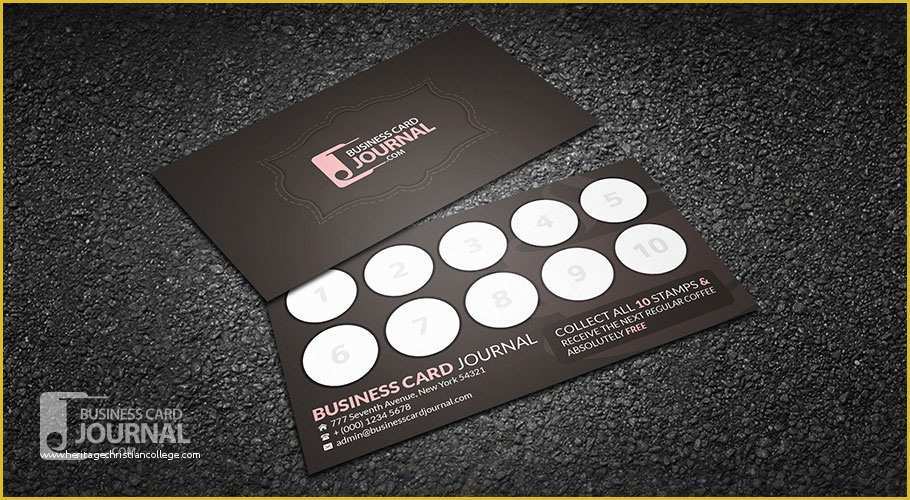 Loyalty Card Template Psd Free Of Free Cafeteria Business Card Template with Loyalty Card