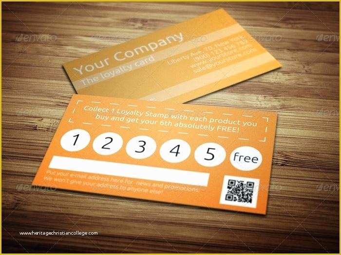Loyalty Card Template Psd Free Of Loyalty Card Template Premium Stock Set Four