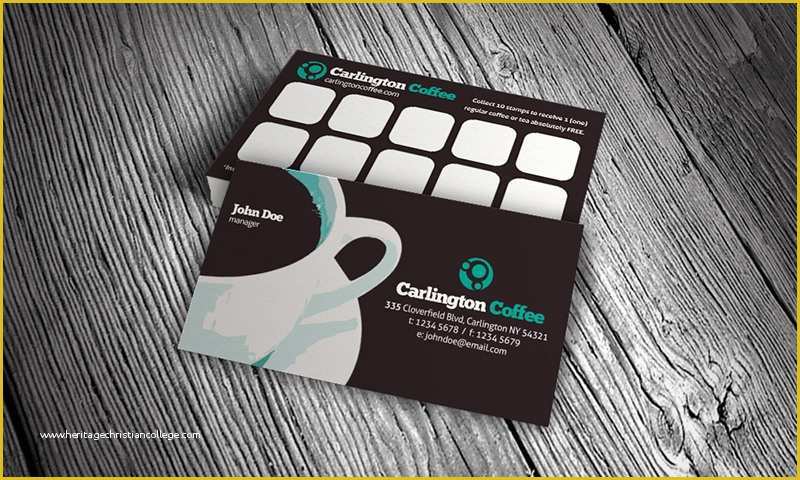 Loyalty Card Template Psd Free Of Modern Cafeteria Loyalty Card Template Free Download