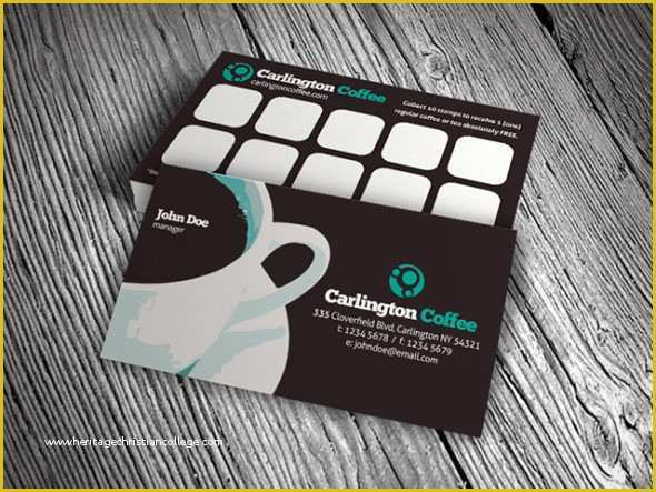 Loyalty Card Template Psd Free Of Modern Cafeteria Loyalty Card Template Free Download