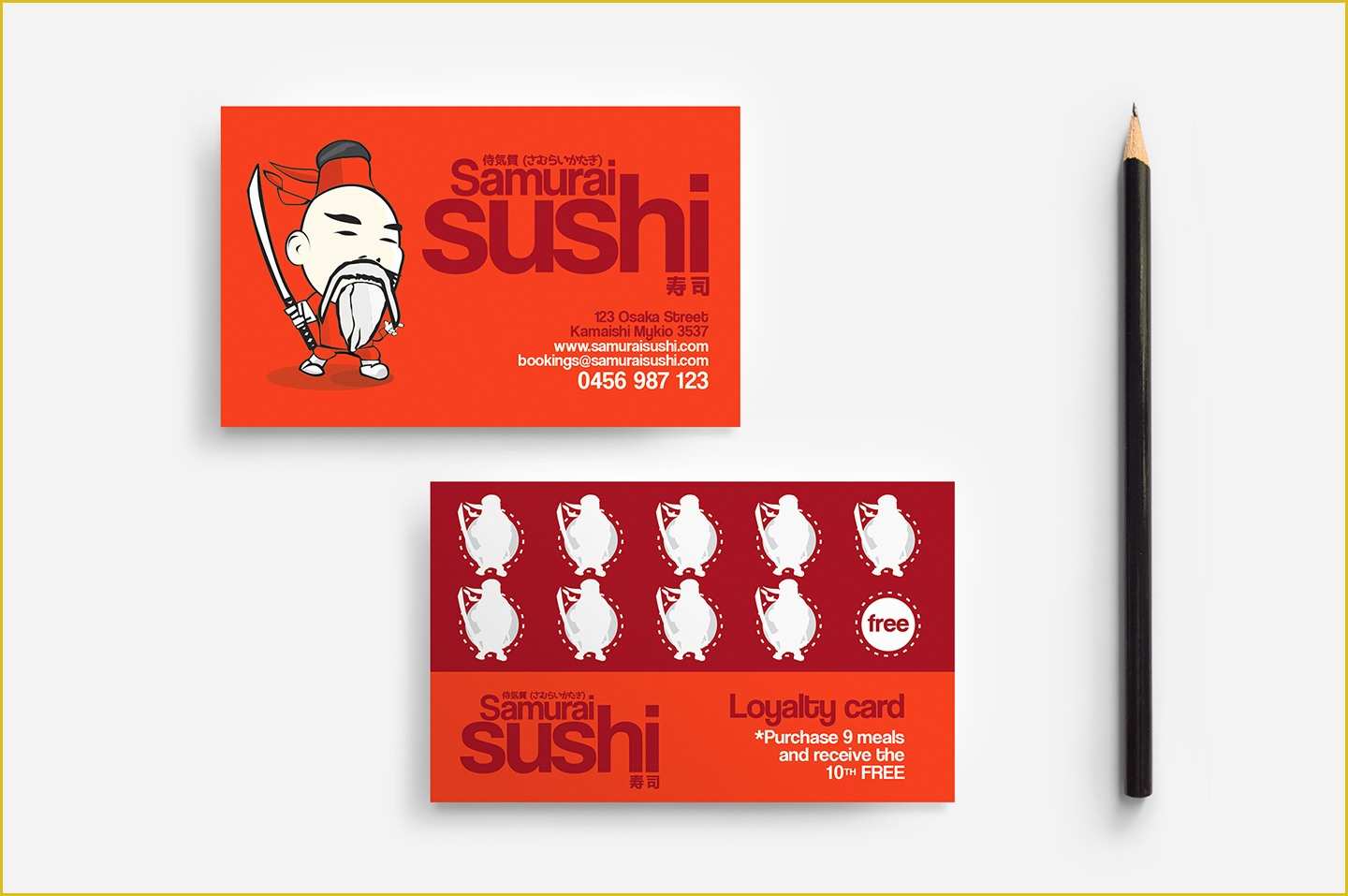 Loyalty Card Template Psd Free Of Sushi Restaurant Loyalty Card Template In Psd Ai & Vector