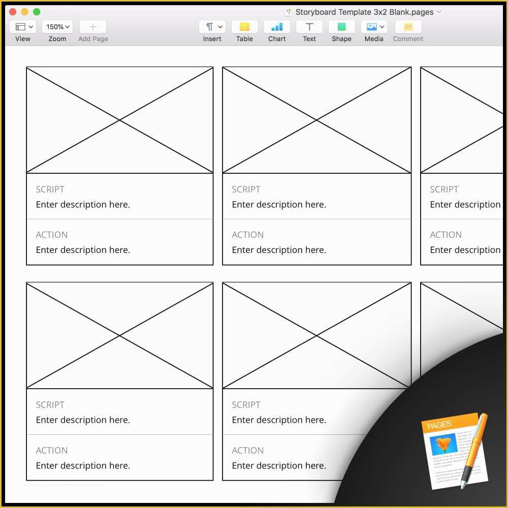 Mac Pages Templates Free Download Of Free Storyboard Template Download [multiple formats]